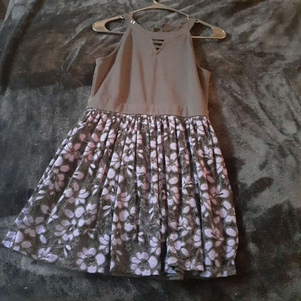 Black/blue Lace Floral Dress